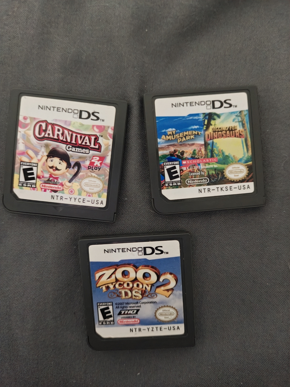 3 Nintendo DS Loose Games